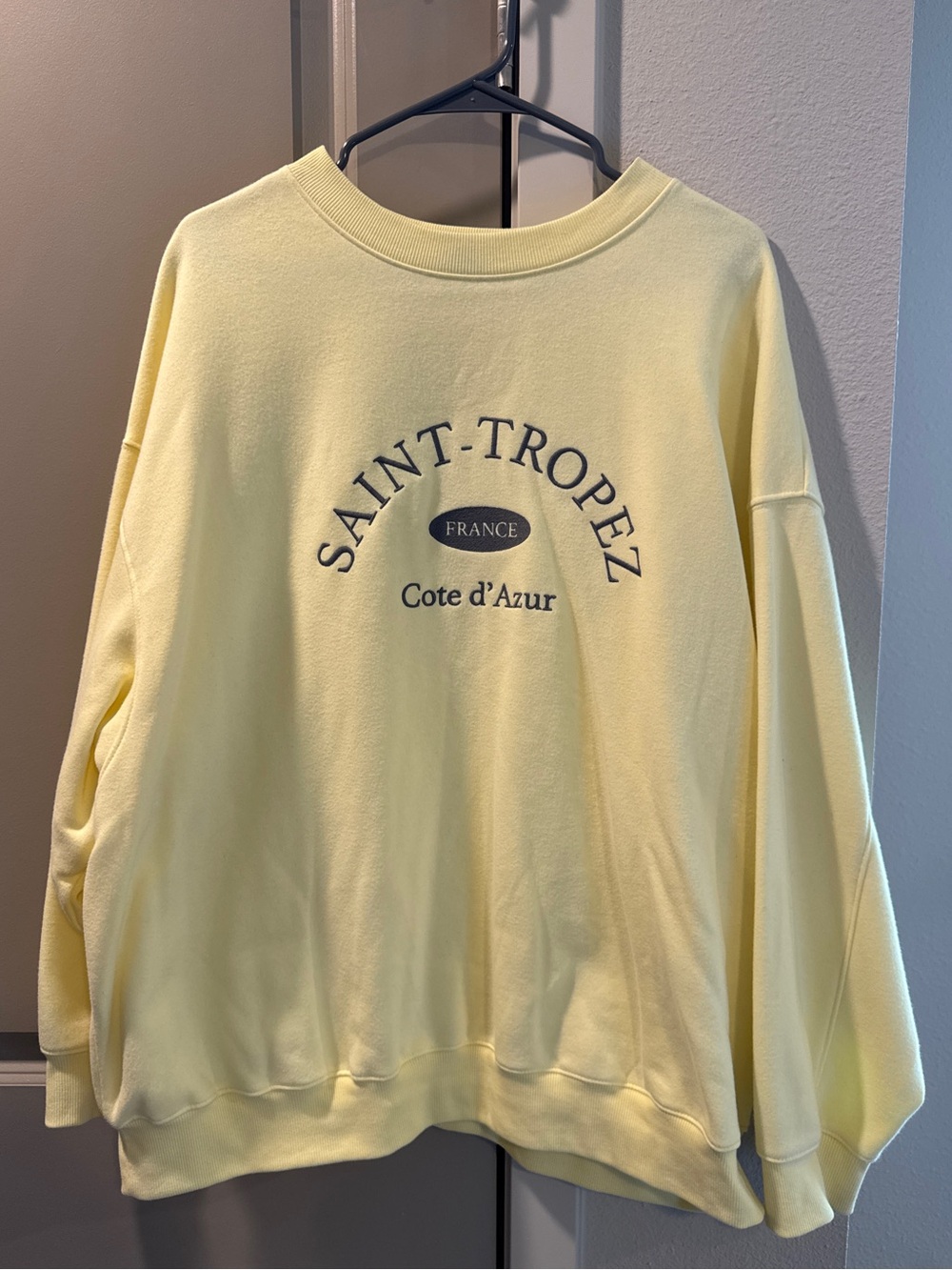 wild fable Pale Yellow Graphic Sweatshirt